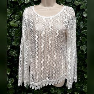 Long Sleeve Sheer Top